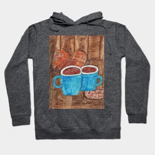 Two Coffees with Rolls Hoodie